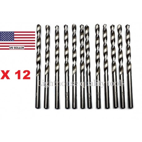 12 Lighthouse Quality Tools No 21 HSS Drill Bit 5/32" - 1 PACK OF 12