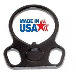 AR-15 RECEIVER EXTENSION END PLATE WITH DUAL CLIP